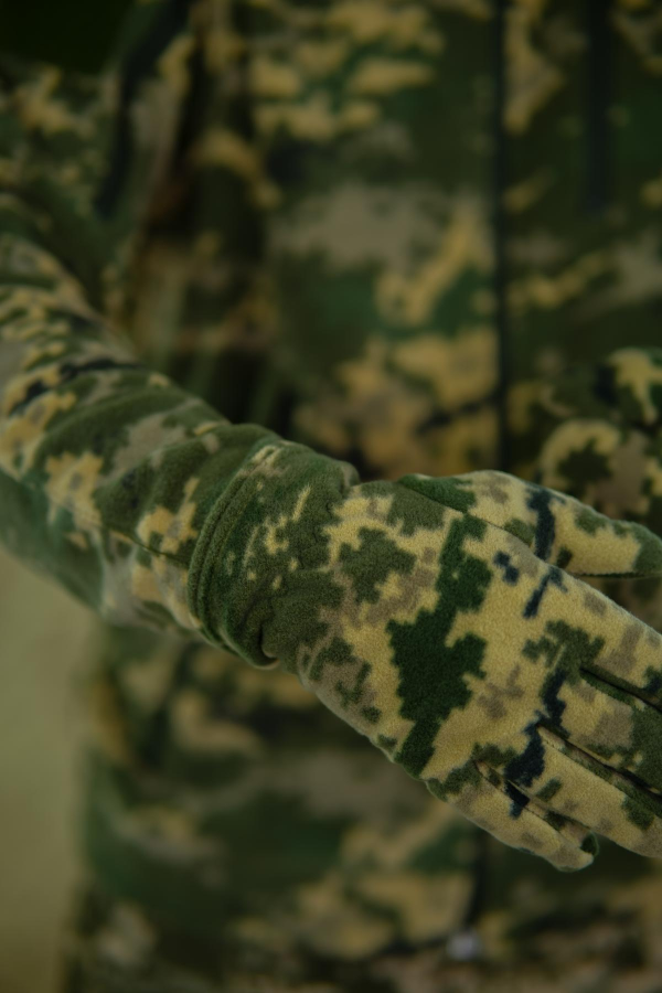 рукавиці палі піксель фліс