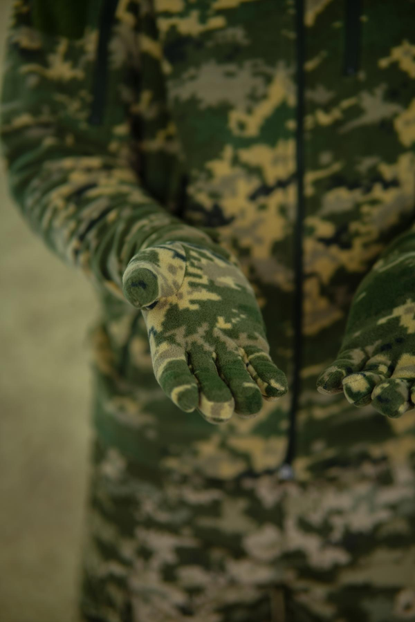 рукавиці палі піксель фліс