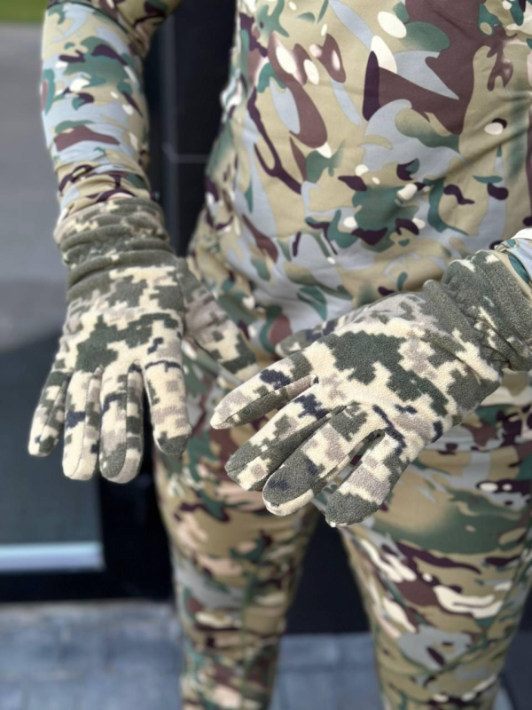 рукавиці палі піксель фліс