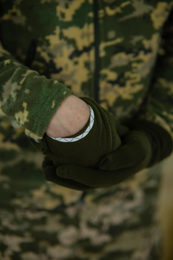 рукавиці палі олива фліс