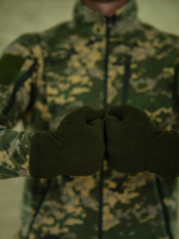 рукавиці палі олива фліс