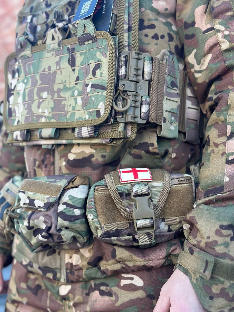 плитоноска з підсумками камуфляж мультикам YAKEDA
