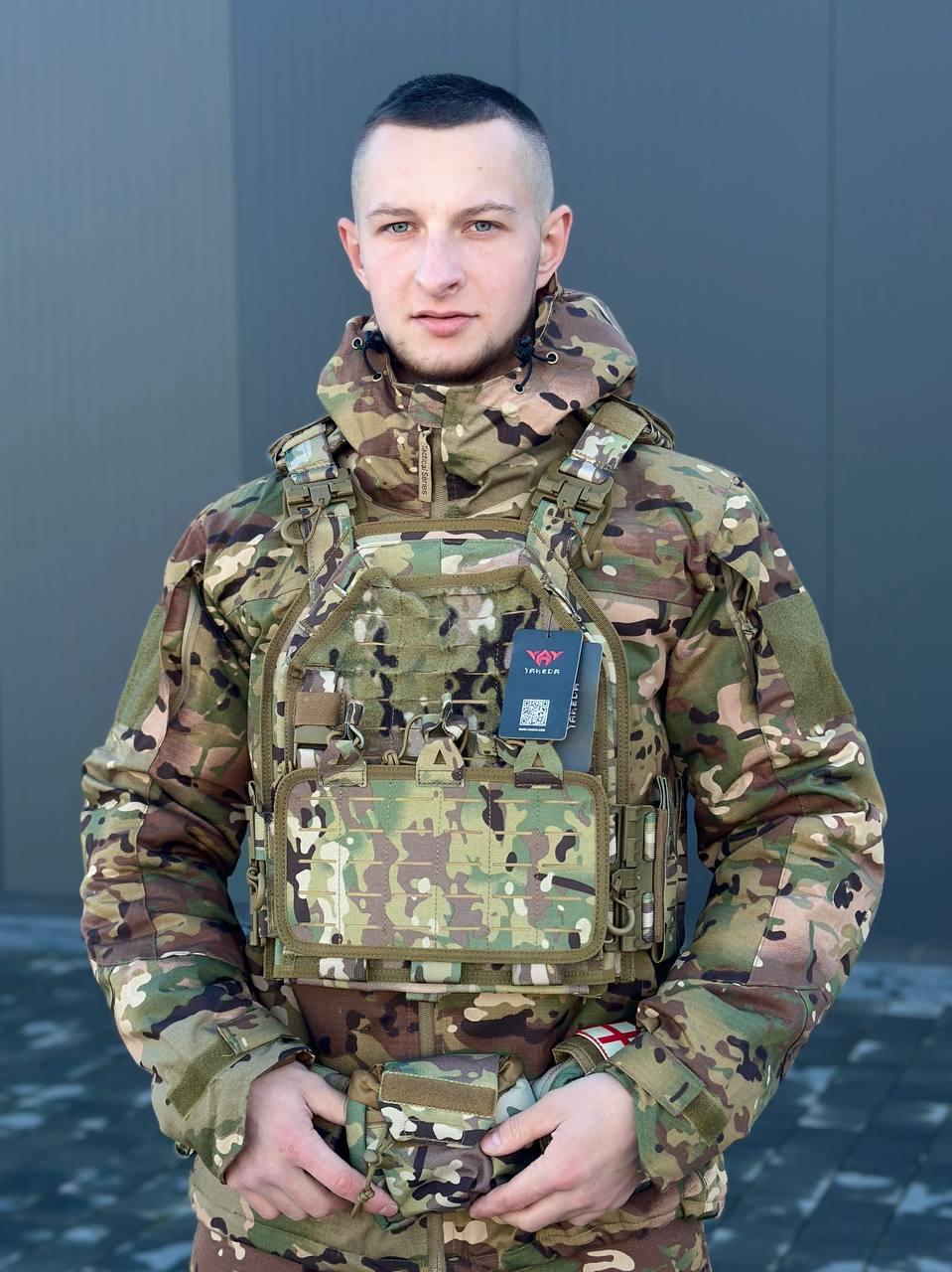 плитоноска з підсумками камуфляж мультикам YAKEDA