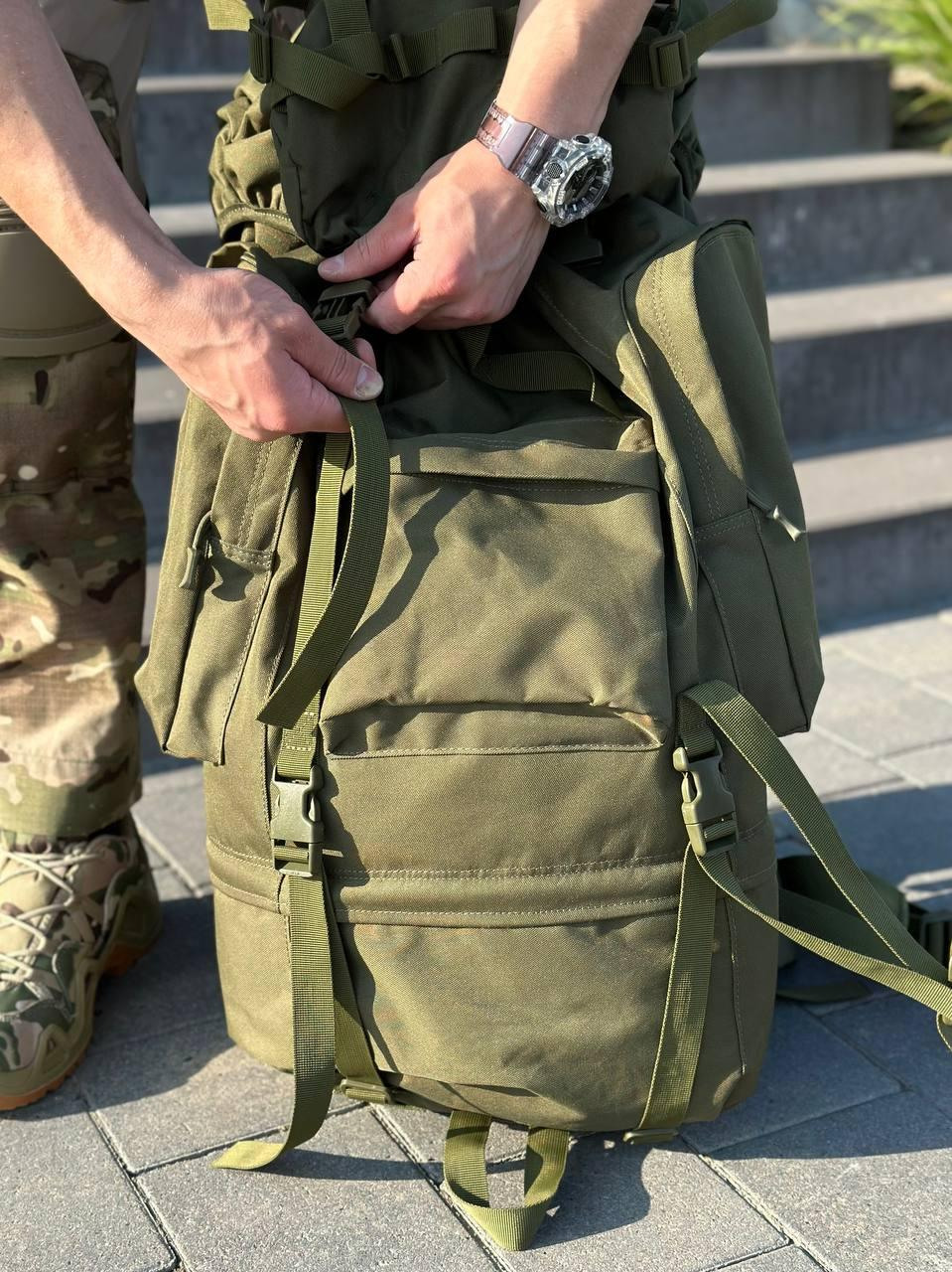 рюкзак олива 65 л