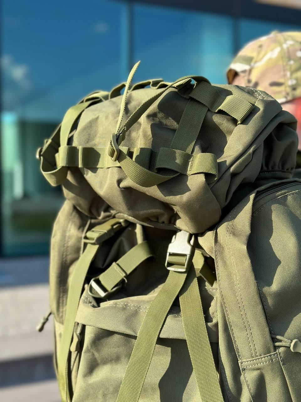 рюкзак олива 65 л