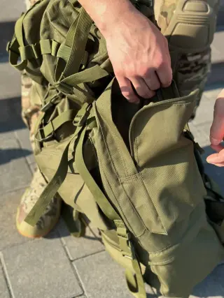 рюкзак олива 65 л