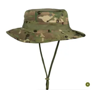 Tactical Boonie Hat with Wide Brim and Mesh Inserts, Multicam
