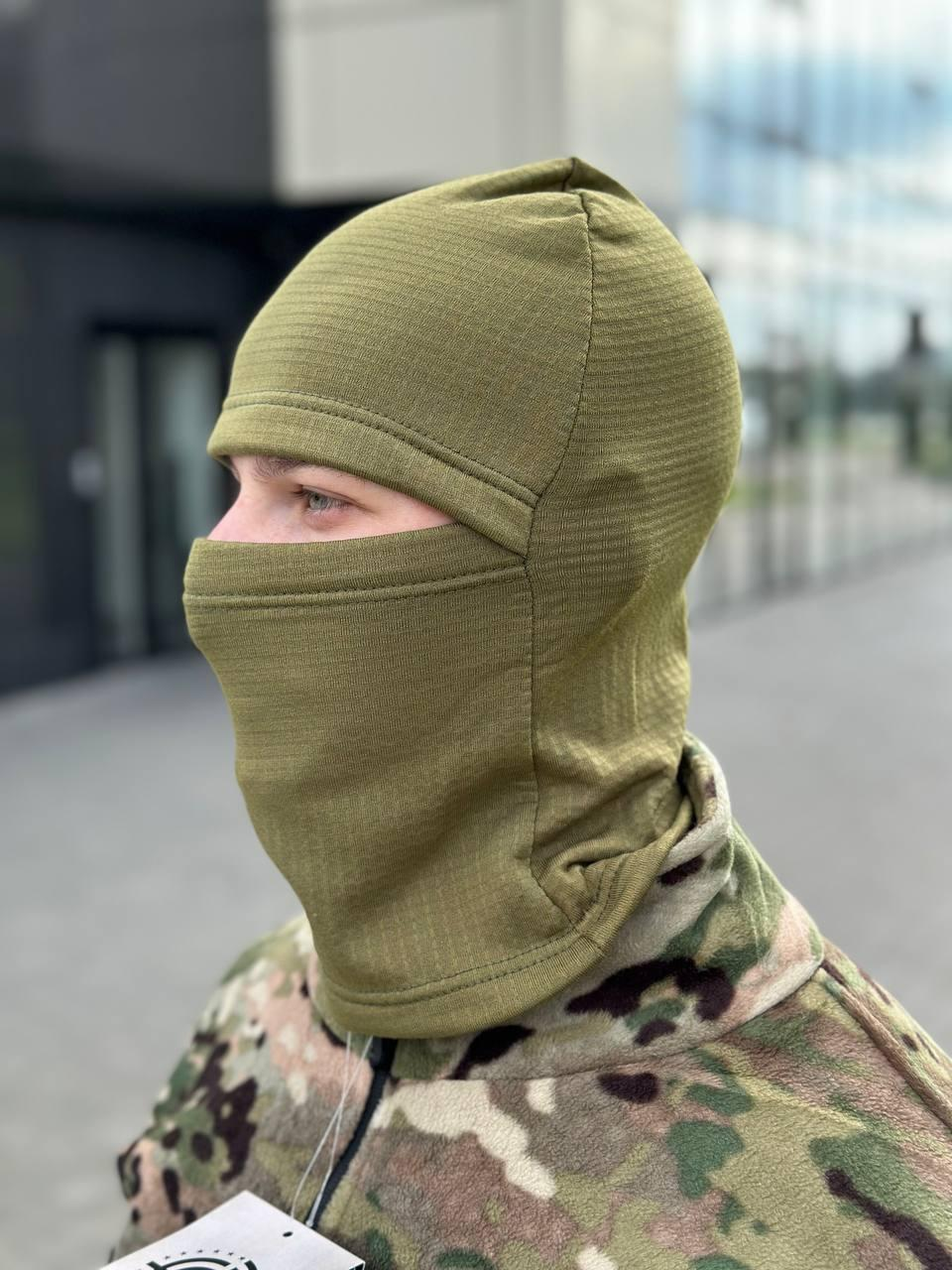 термо балаклава олива