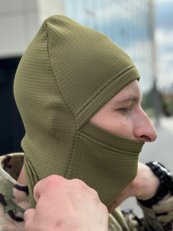 термо балаклава олива