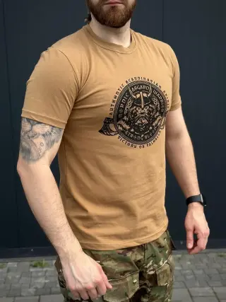 Футболка Military Стрейчова Койот Принт водостійке фарбування 19