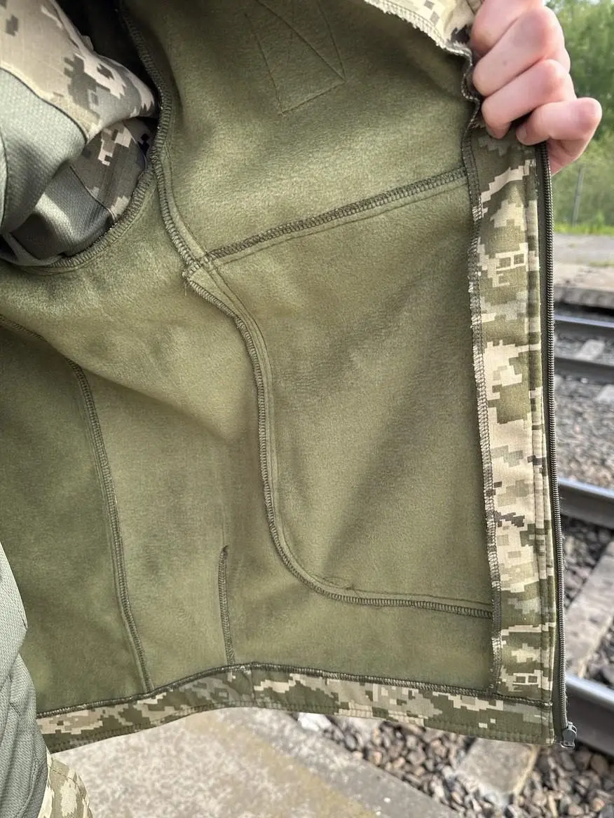 Куртка піксель ріпстоп на флісі v2