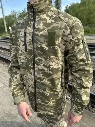 Куртка піксель ріпстоп на флісі v2