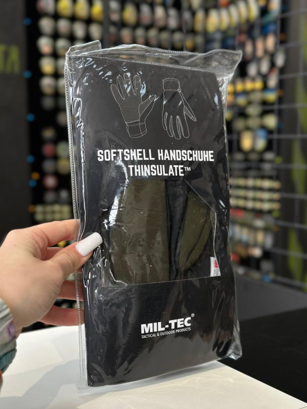 Рукавиці Mil-Tec Softshell Thinsulate - Olive