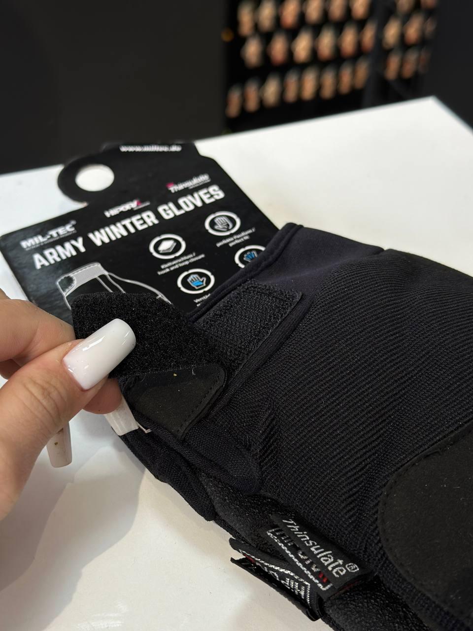 Рукавиці Mil Tec Army Winter Gloves Чорні - Фото 4