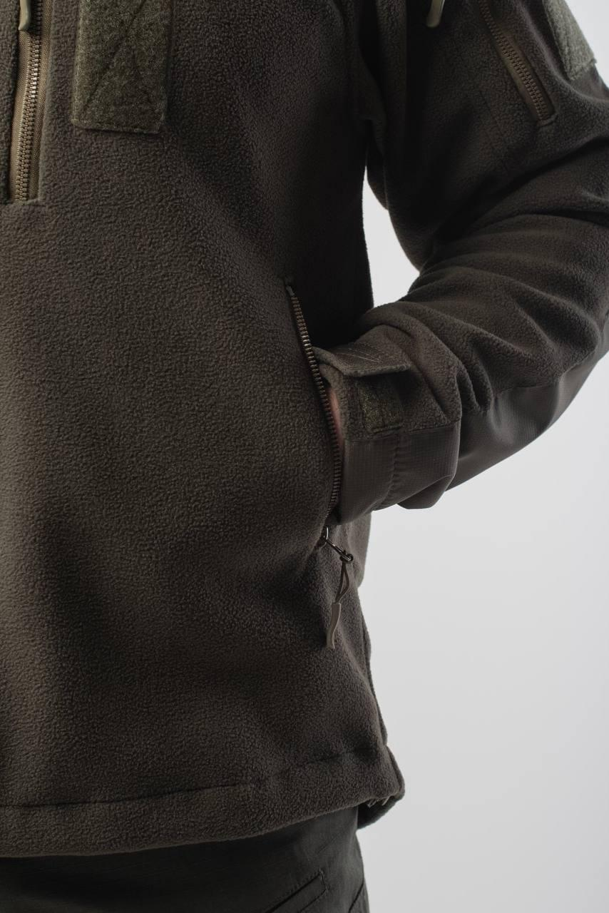 Флісова Кофта Kiborg Сітка Olive Military