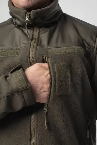 Флісова Кофта Kiborg Сітка Olive Military