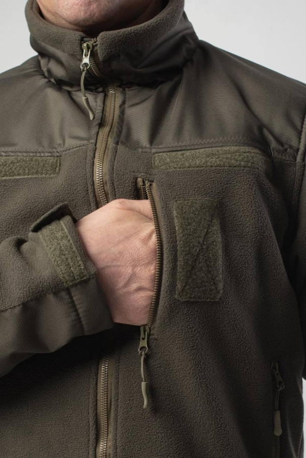 Флісова Кофта Kiborg Сітка Olive Military