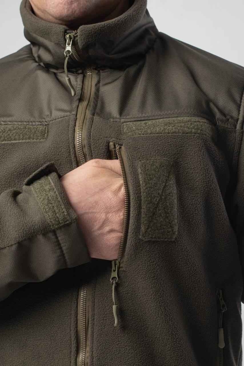 Флісова Кофта Kiborg Сітка Olive Military