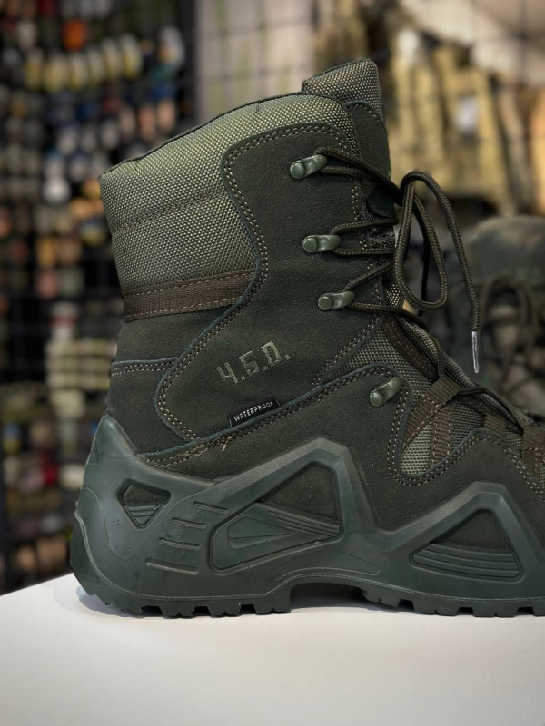 Черевики тактичні Високі Олива 4.5.0 Gore-Tex Olive Високі