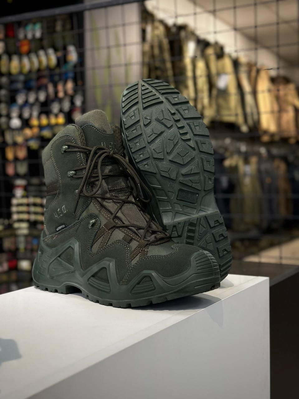 Черевики тактичні Високі Олива 4.5.0 Gore-Tex Olive Високі
