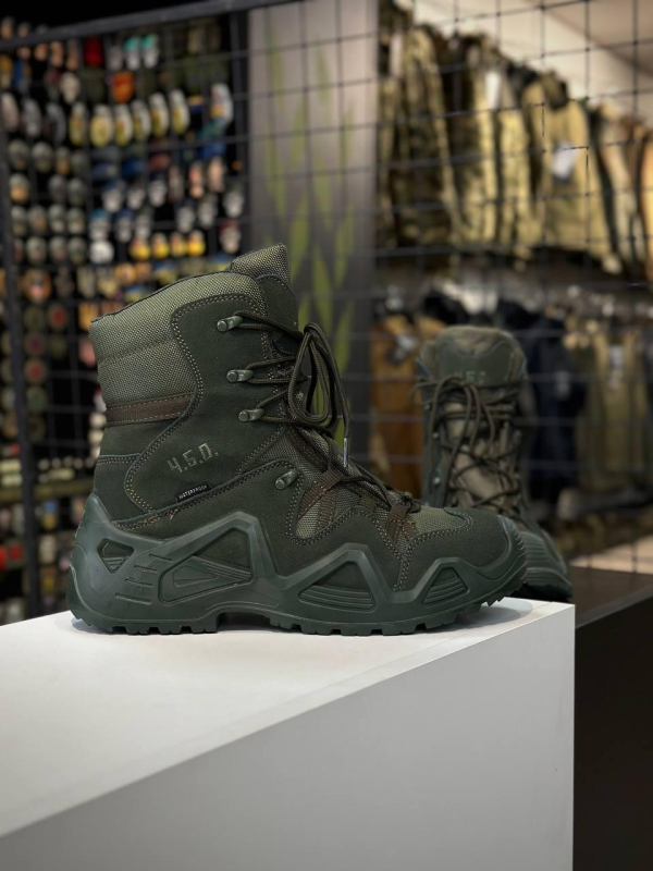 Черевики тактичні Високі Олива 4.5.0 Gore-Tex Olive Високі