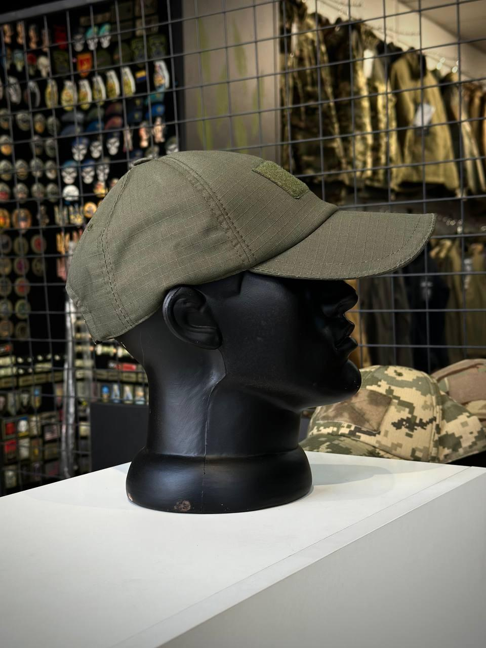 Тактична Бейсболка Олива 4.5.0,Глибока посадка + Сітка в середині Olive