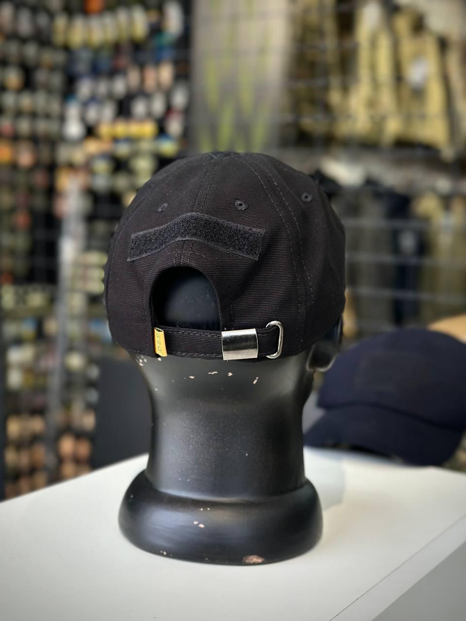 Тактична Бейсболка Чорна 4.5.0 , Глибока посадка + Сітка в середині Black
