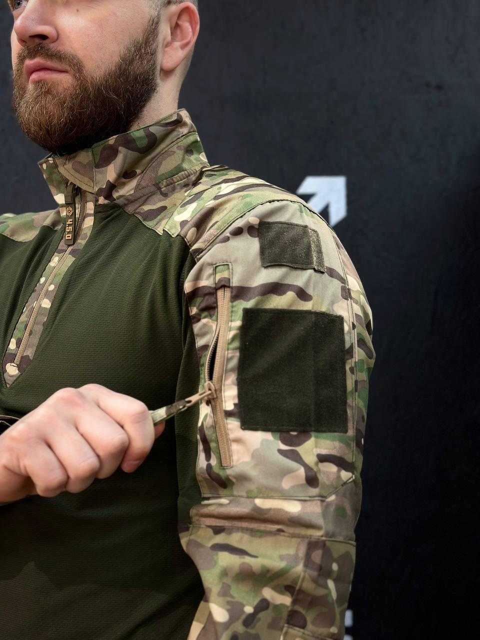 Тактичний Військовий Убакс Олива /Мультикам 4.5.0 Покращений Under Body Armor Combat Shirt