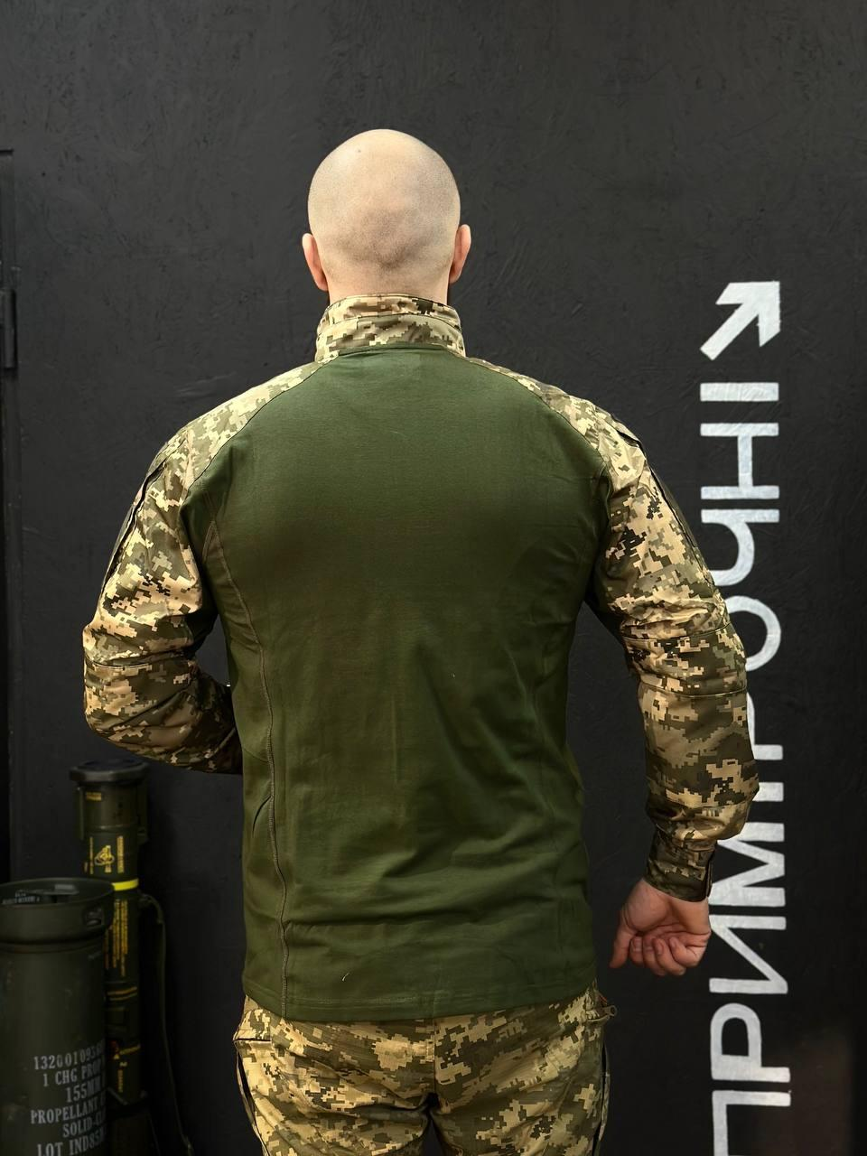 Тактичний Військовий Убакс Олива /Піксель 4.5.0 Покращений Under Body Armor Combat Shirt