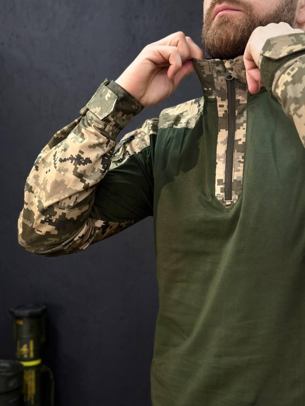 Тактичний Військовий Убакс Олива /Піксель 4.5.0 Покращений Under Body Armor Combat Shirt