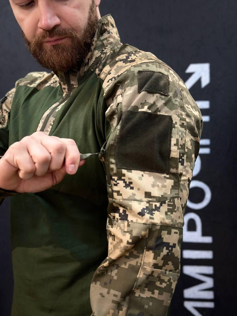 Тактичний Військовий Убакс Олива /Піксель 4.5.0 Покращений Under Body Armor Combat Shirt