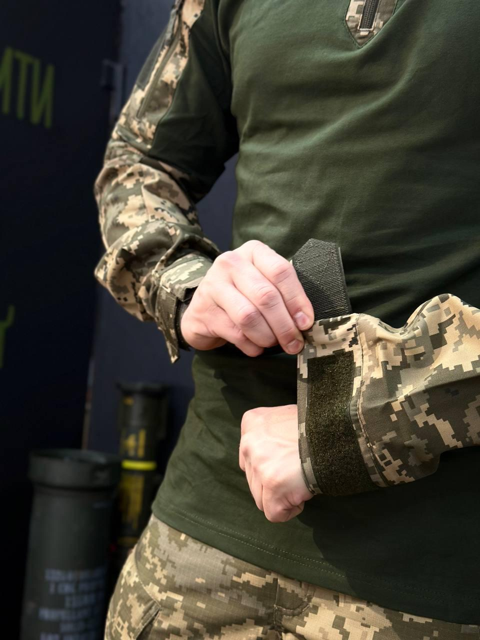 Тактичний Військовий Убакс Олива /Піксель 4.5.0 Покращений Under Body Armor Combat Shirt
