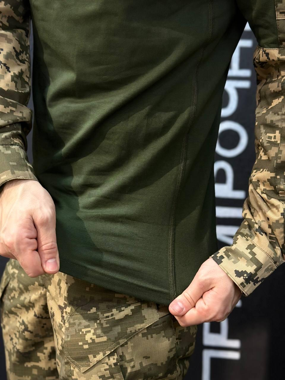 Тактичний Військовий Убакс Олива /Піксель 4.5.0 Покращений Under Body Armor Combat Shirt