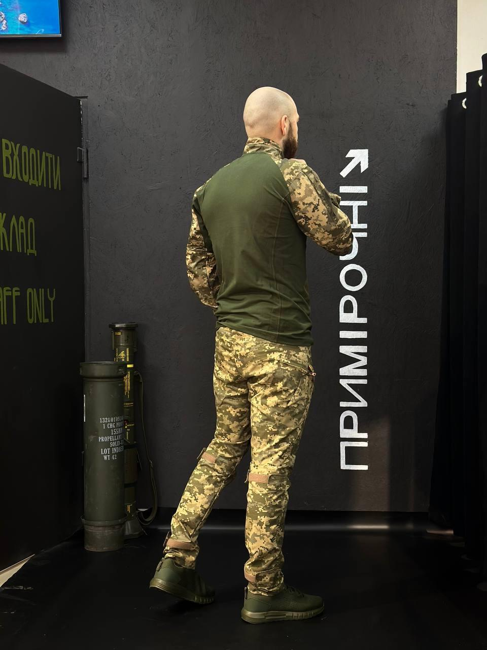 Тактичний Військовий Комплект Олива / Піксель Ягуар 4.5.0. Jaguar Убакс +Штани Under Body Armor Combat Shirt