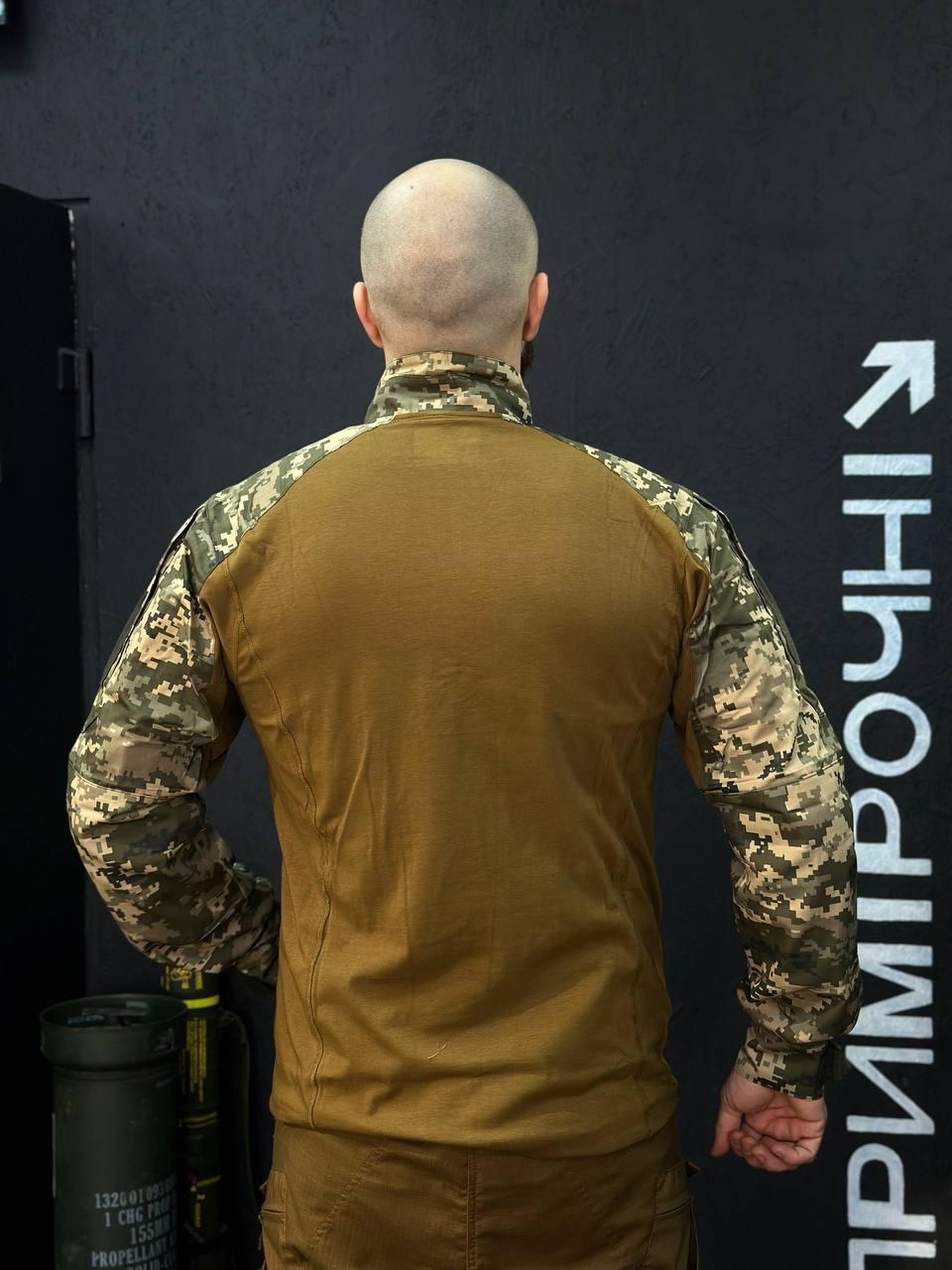 Тактичний Військовий Убакс Койот/Піксель 4.5.0 Покращений Under Body Armor Combat Shirt