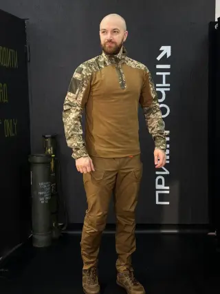 Тактичний Військовий Комплект Койот/Піксель Ягуар 4.5.0. Jaguar Убакс +Штани Under Body Armor Combat Shirt