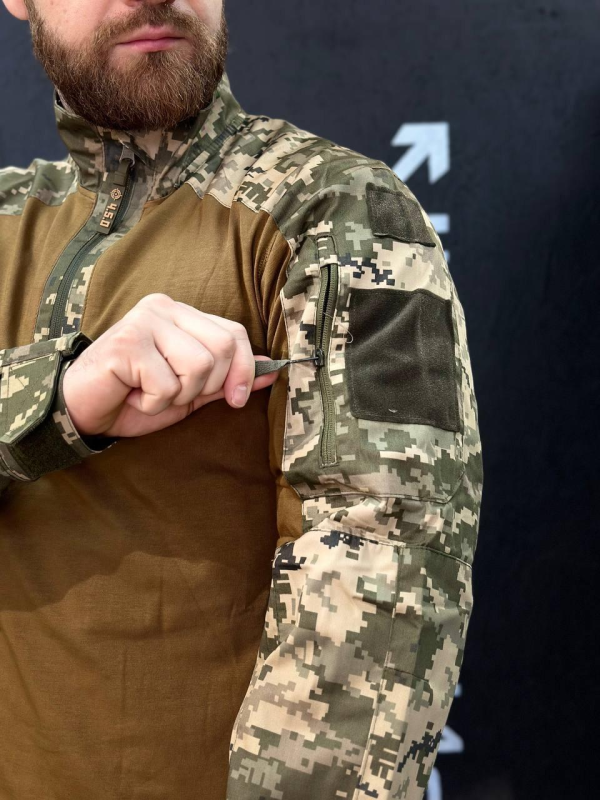 Тактичний Військовий Комплект Койот/Піксель Ягуар 4.5.0. Jaguar Убакс +Штани Under Body Armor Combat Shirt