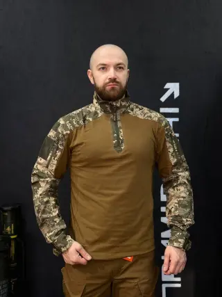 Тактичний Військовий Комплект Койот/Піксель Ягуар 4.5.0. Jaguar Убакс +Штани Under Body Armor Combat Shirt