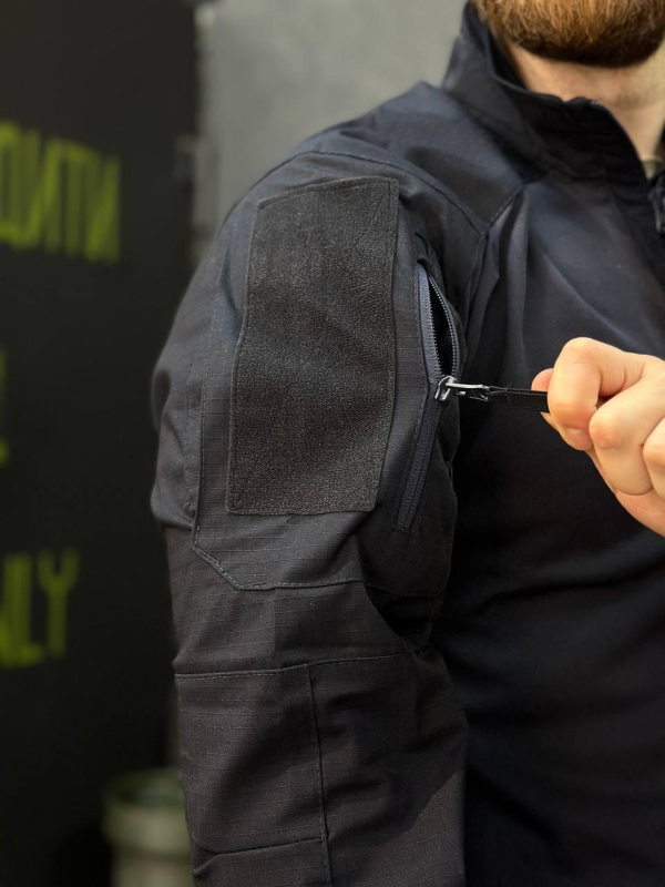 Убакс ДСНС Синій 4.5.0 Покращений Black Under Body Armor Combat Shirt