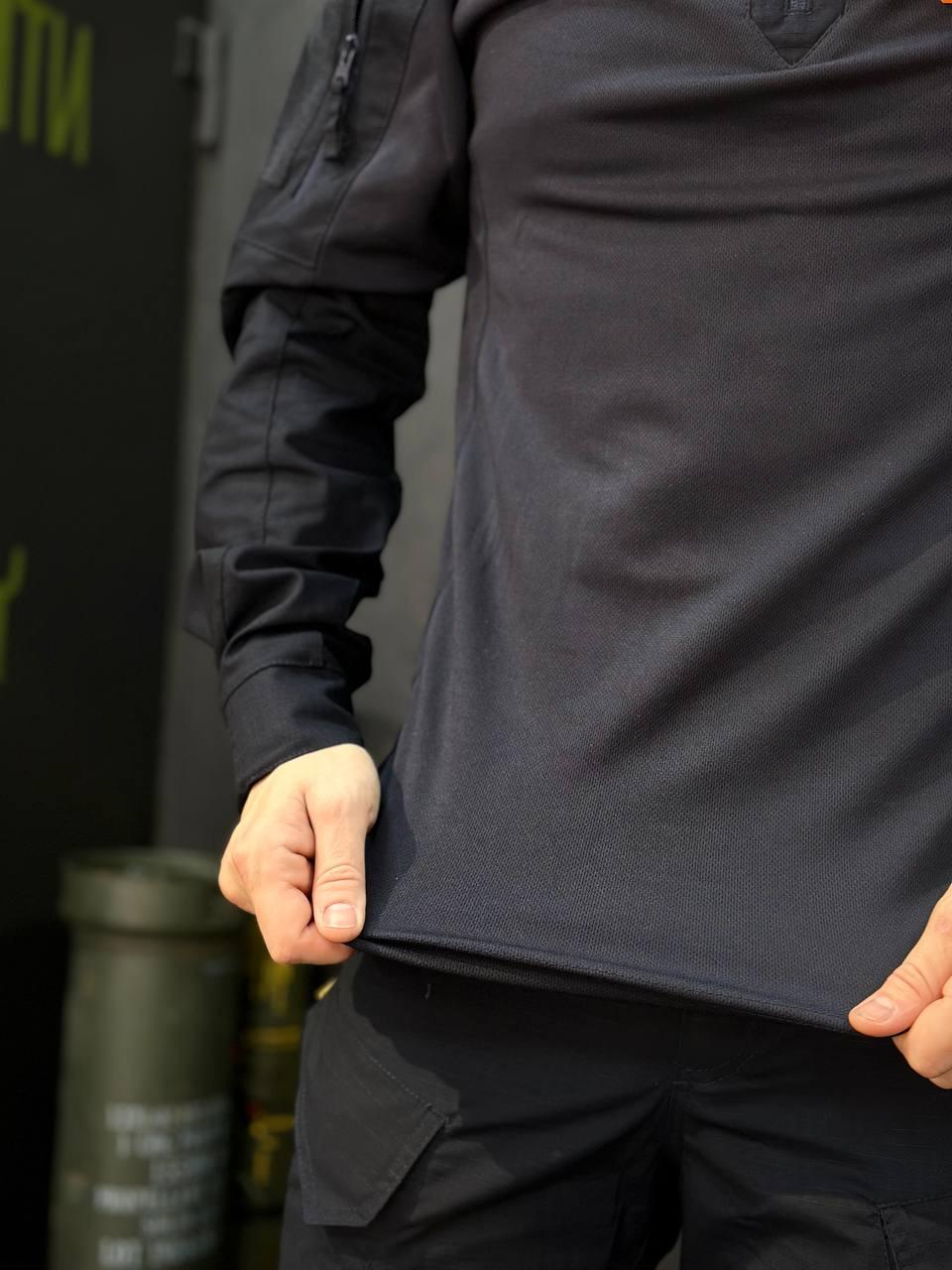 Убакс ДСНС Синій 4.5.0 Покращений Black Under Body Armor Combat Shirt