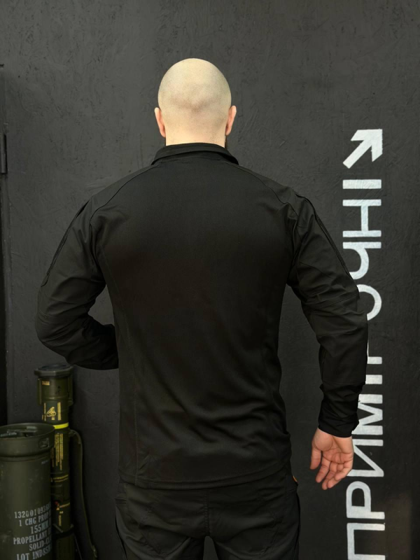 Тактичний Військовий Убакс Чорний 4.5.0 Покращений Black Under Body Armor Combat Shirt