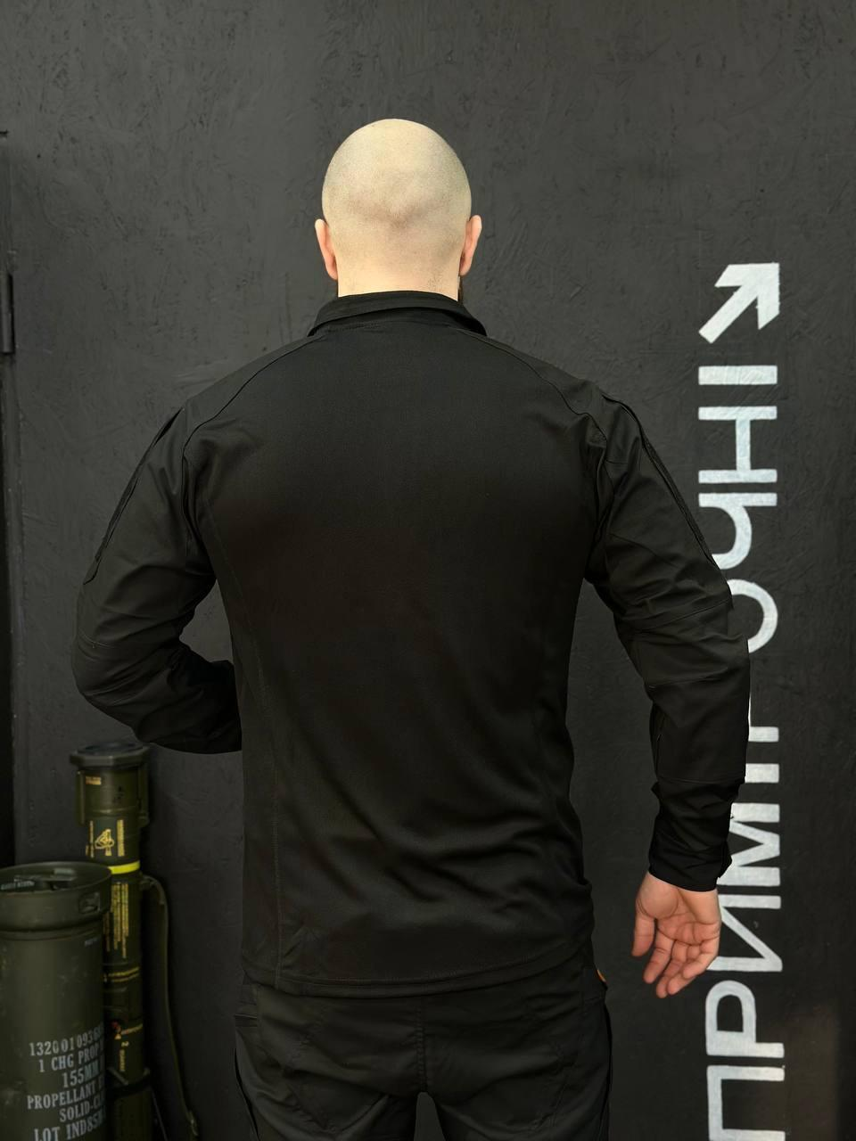 Тактичний Військовий Убакс Чорний 4.5.0 Покращений Black Under Body Armor Combat Shirt