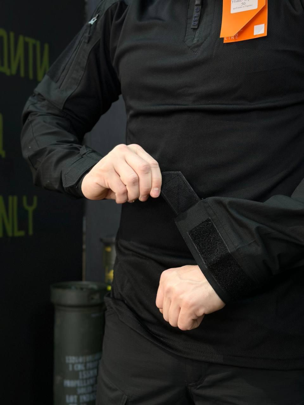 Тактичний Військовий Убакс Чорний 4.5.0 Покращений Black Under Body Armor Combat Shirt