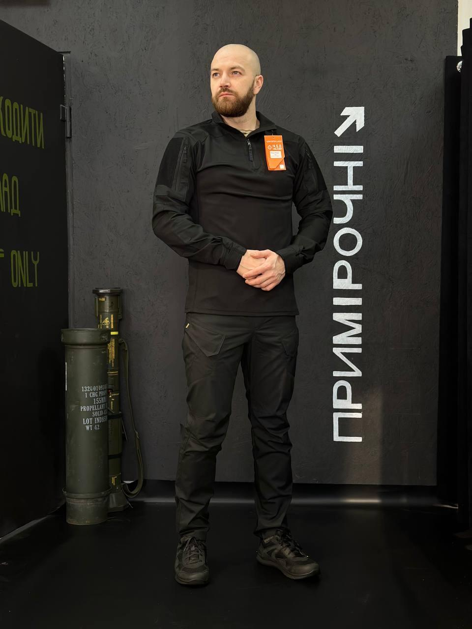 Тактичний Військовий Комплект Чорний Ягуар 4.5.0. Jaguar Black Убакс +Штани Under Body Armor Combat Shirt