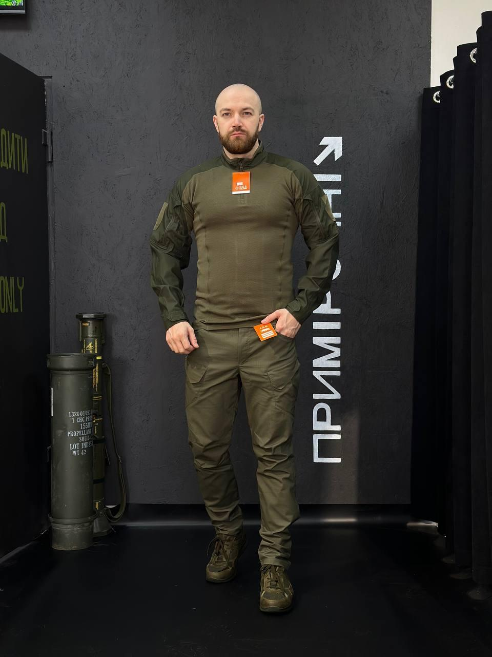 Тактичні Військові Штани Олива 4.5.0 Покращені Olive Under Body Armor Combat Shirt - Фото 6