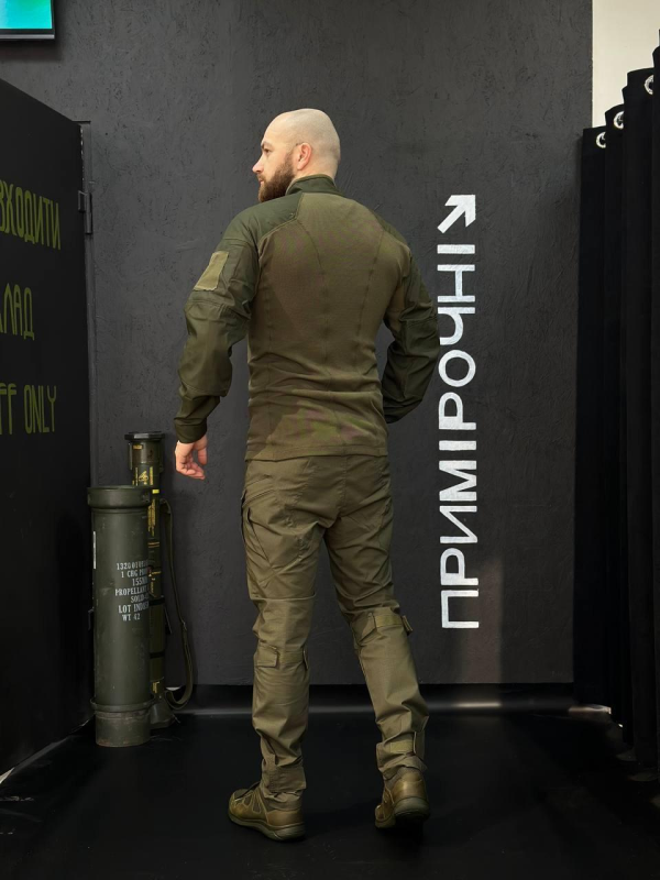 Тактичний Військовий Убакс Олива 4.5.0 Покращений Olive Under Body Armor Combat Shirt