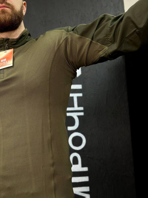Тактичний Військовий Убакс Олива 4.5.0 Покращений Olive Under Body Armor Combat Shirt