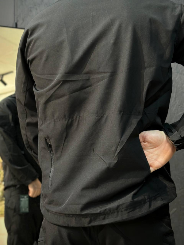 Полегшений Костюм Vanguard чорний SoftShell Без утеплення