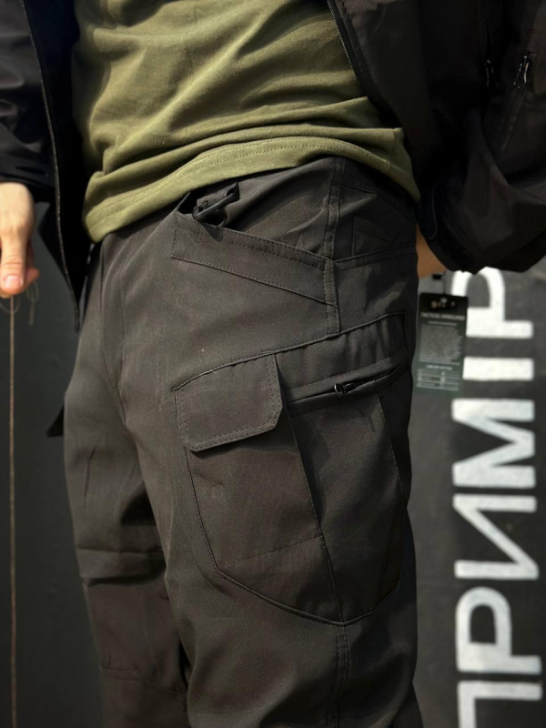 Полегшений Костюм Vanguard чорний SoftShell Без утеплення