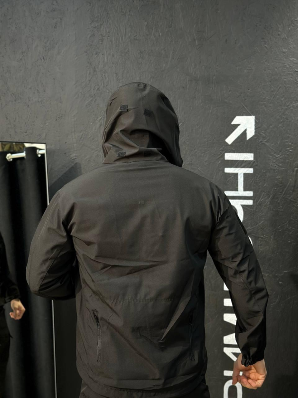 Полегшений Костюм Vanguard чорний SoftShell Без утеплення